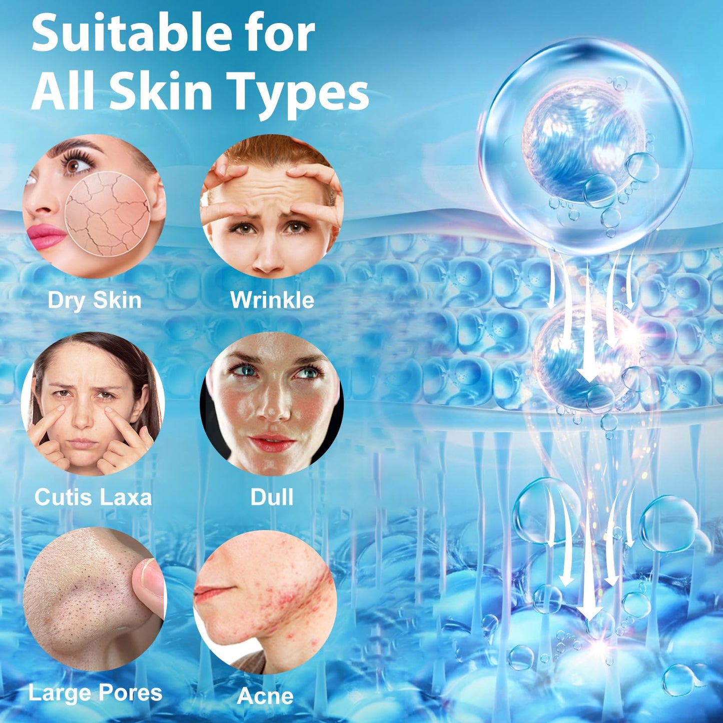 Xsvseie Collagen Face Mask, Deep Collagen Anti Wrinkle Lifting Mask Hydrogel Masks with Low Molecular Sheet Mask Overnight Hydrating Face Mask for Firming,Elasticity, Moisturizing for All Skin Types