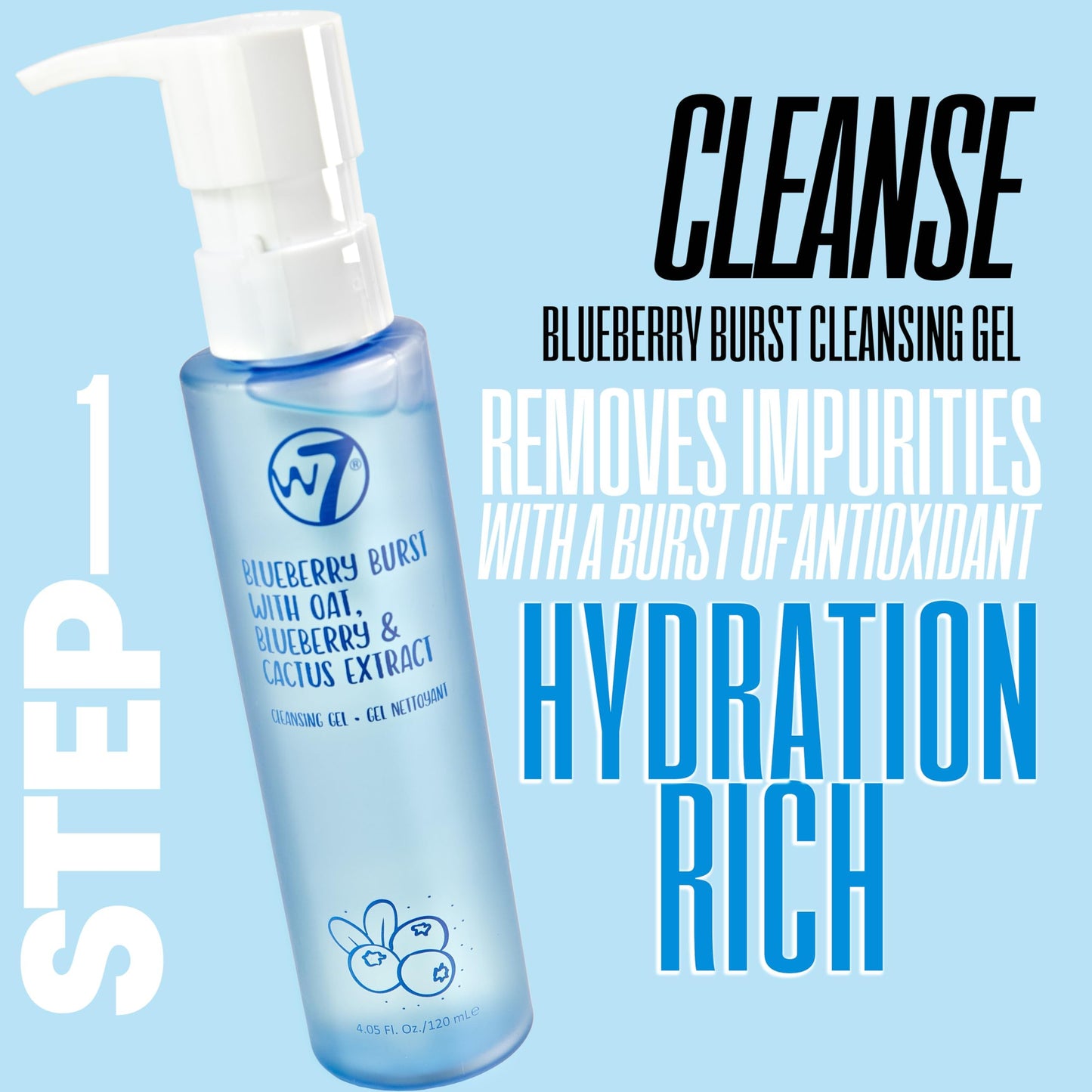 W7 Self Care Skincare Set | Face Cleanser, Toner, Serum, Moisturizer & Lip Mask | Complete Daily Face Routine | Full Size, Long Lasting Products to Use at Home