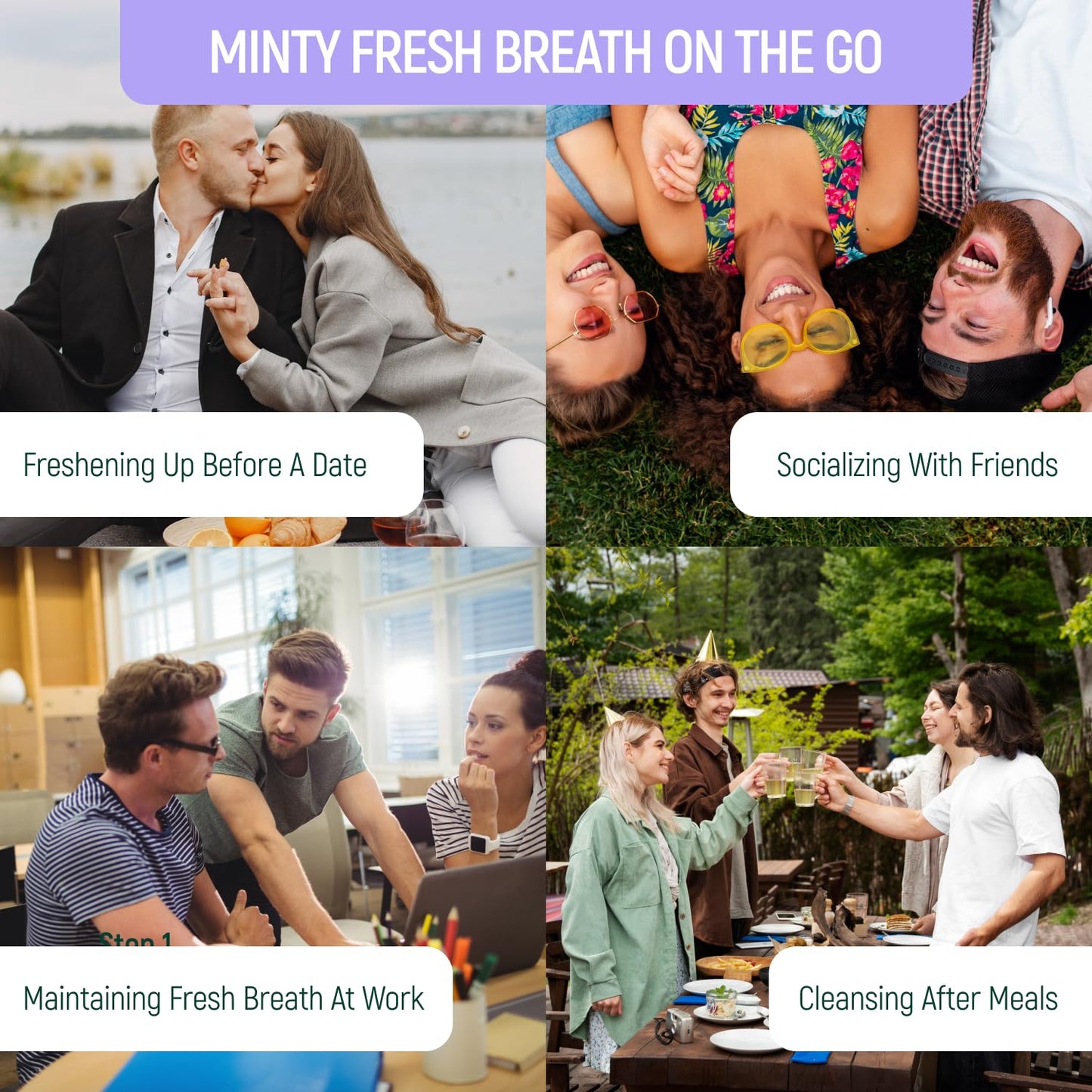 200 Pack Natural Toothpaste Tablet Bits - Chewable Mouthwash Whitening Bite Tablets for Teeth SLS & Fluoride Free Eco & Travel Friendly - Zero Waste Packaging - Mint & Activated Charcoal (Peppermint)