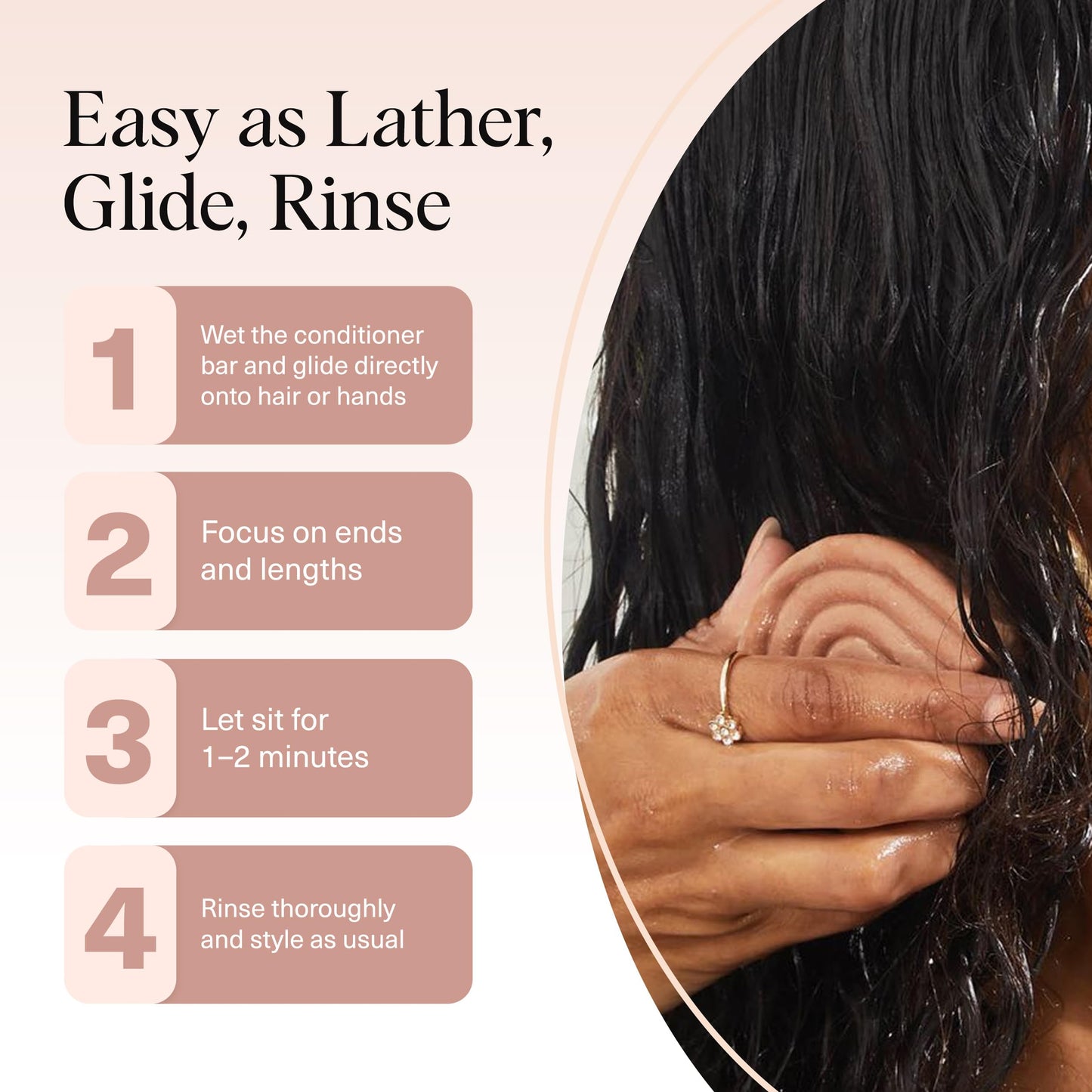 Kitsch Shea Butter Conditioner Bar – Shea Moisture Conditioner for Soft, Hydrated Hair – Solid Hair Conditioner for Hair Care – Paraben, Sulfate & Silicone-Free, Vegan, Made in USA - 2.7 oz