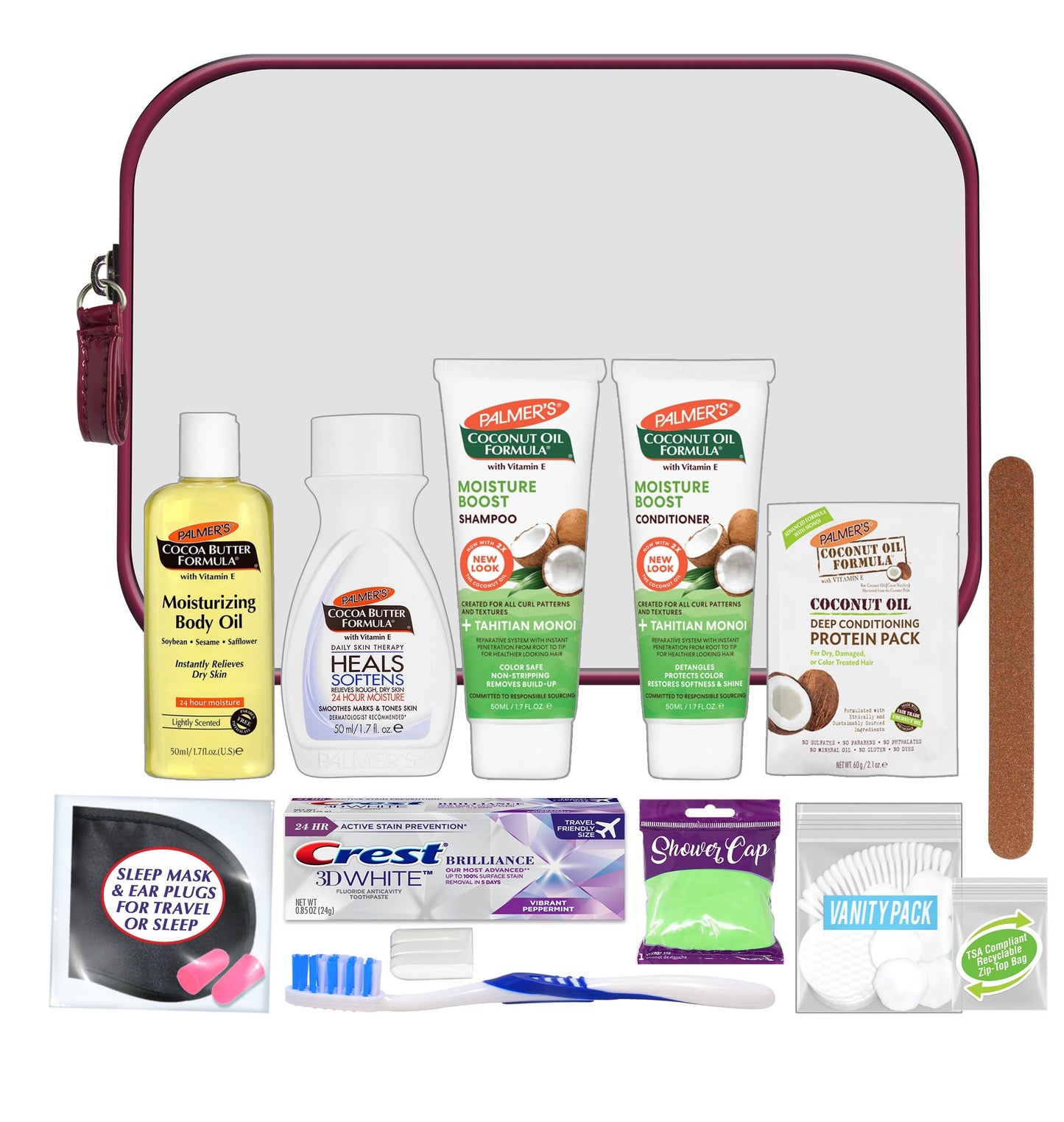 Convenience Kits International Women's 15 Pc Kit Featuring: Palmer's Hair, Face & Body Travel-size Products
