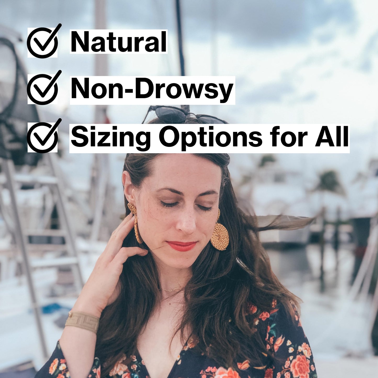 Blisslets Acupressure Relief Band - Ana Duo (Medium) - Motion Sickness Bands and Nausea Relief for Pregnant Women | Travel, Pregnancy, Cruise