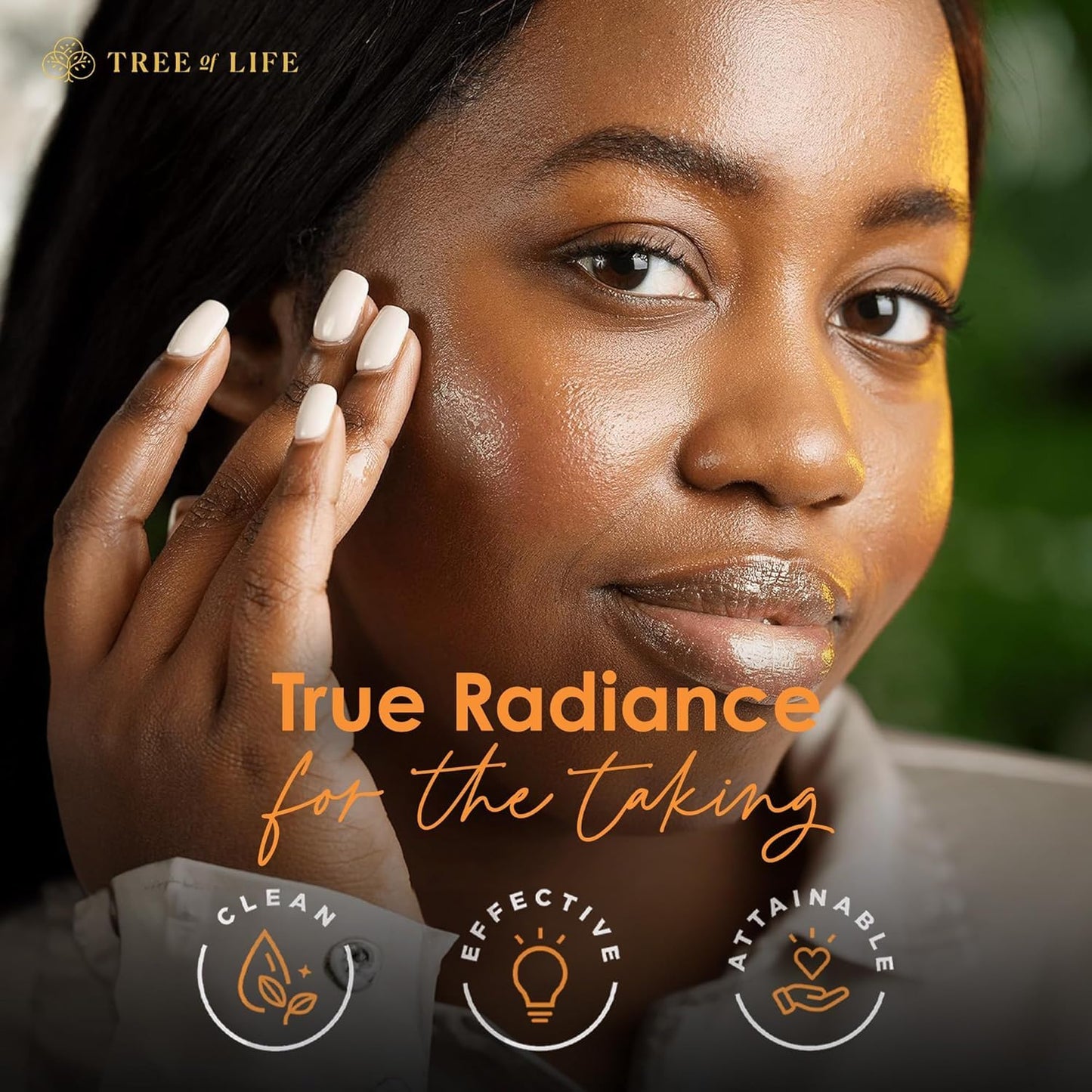 Tree of Life Beauty Vitamin C Skin Care Set, Skin Brightening Face Oil for Dark and Age Spots, Facial Serums for Dry and Sensitive Skin with Hyaluronic Acid & Vitamin E for Soft Smooth Skin, 1 Fl Oz