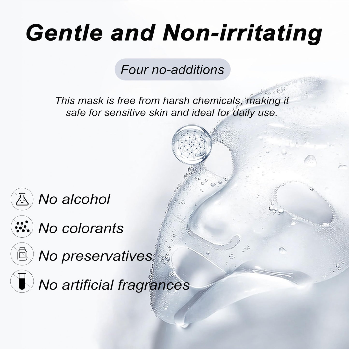 Bukamkom(8pcs Collagen Face Mask, Hydrogel Overnight Face Mask for Hydration & Soothing, Hydrogel Collagen Facial Mask, Face Masks Facial Masks Skincare