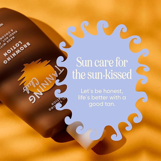 Browning Lotion - Sun Tanning Accelerator with Kukui Nut, Argan, and Coconut Oils - Botanical Formula for Dark Tan - 150 mL