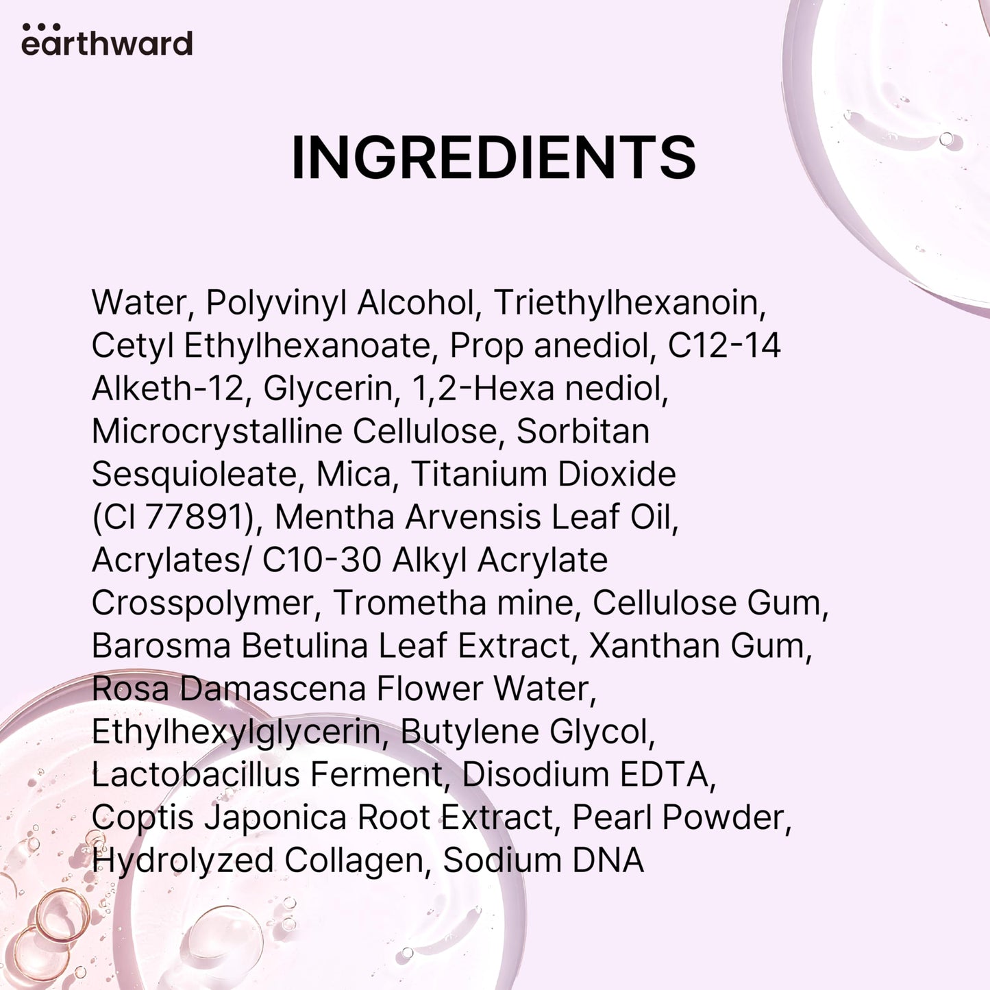 EARTHWARD Salmon DNA PDRN Collagen Pearl Mask | Hydrating Pink Glow Mask | for glass skin younger looking Korean Skincare 2.53 fl.oz