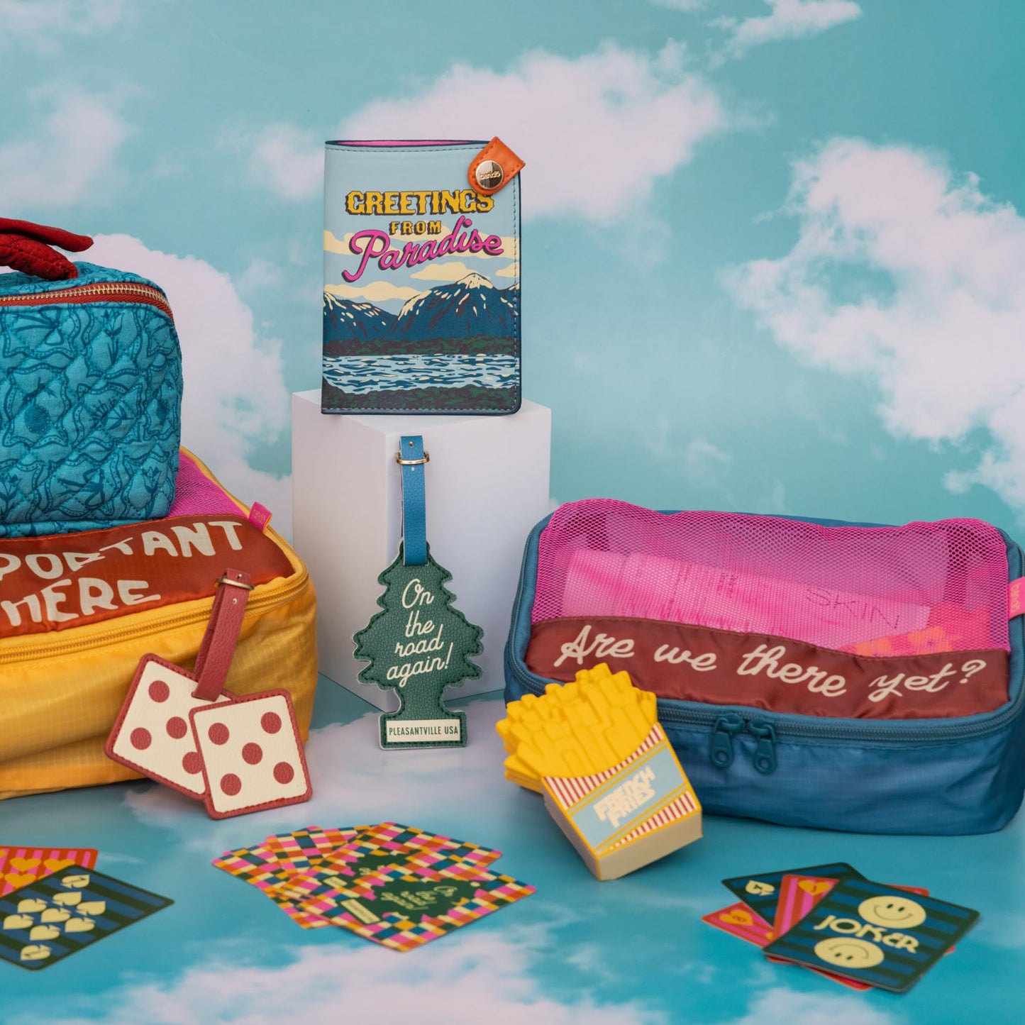 ban.do Getaway Polyester and Mesh Packing Cube Set, Includes 4 Soft Luggage Organizers in Various Sizes (Really Important Stuff)