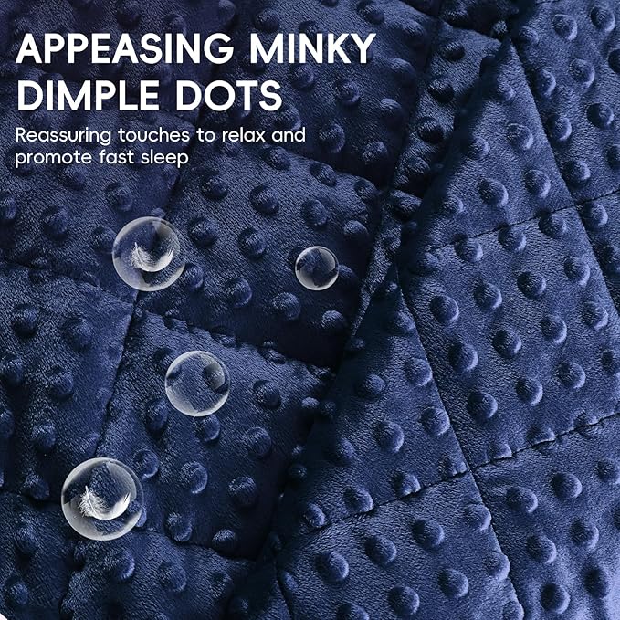 Kid Weighted Blankets Weighted Heavy Blanket for Boys Girls Weighted Throw Blanket 10 Pounds Microfiber Children Weighted Comforter Bed Throw Blanket for 5+Years, 40 * 60in, Blue