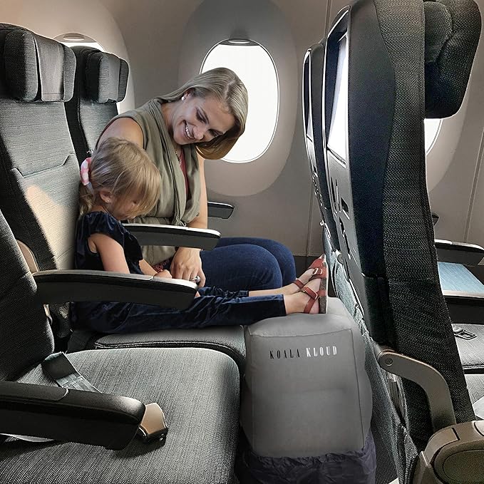 Koala Kloud Inflatable Foot Rest Pillow – for Toddlers & Kids, Ideal for Flights, Car Seats, or Under Desk Use