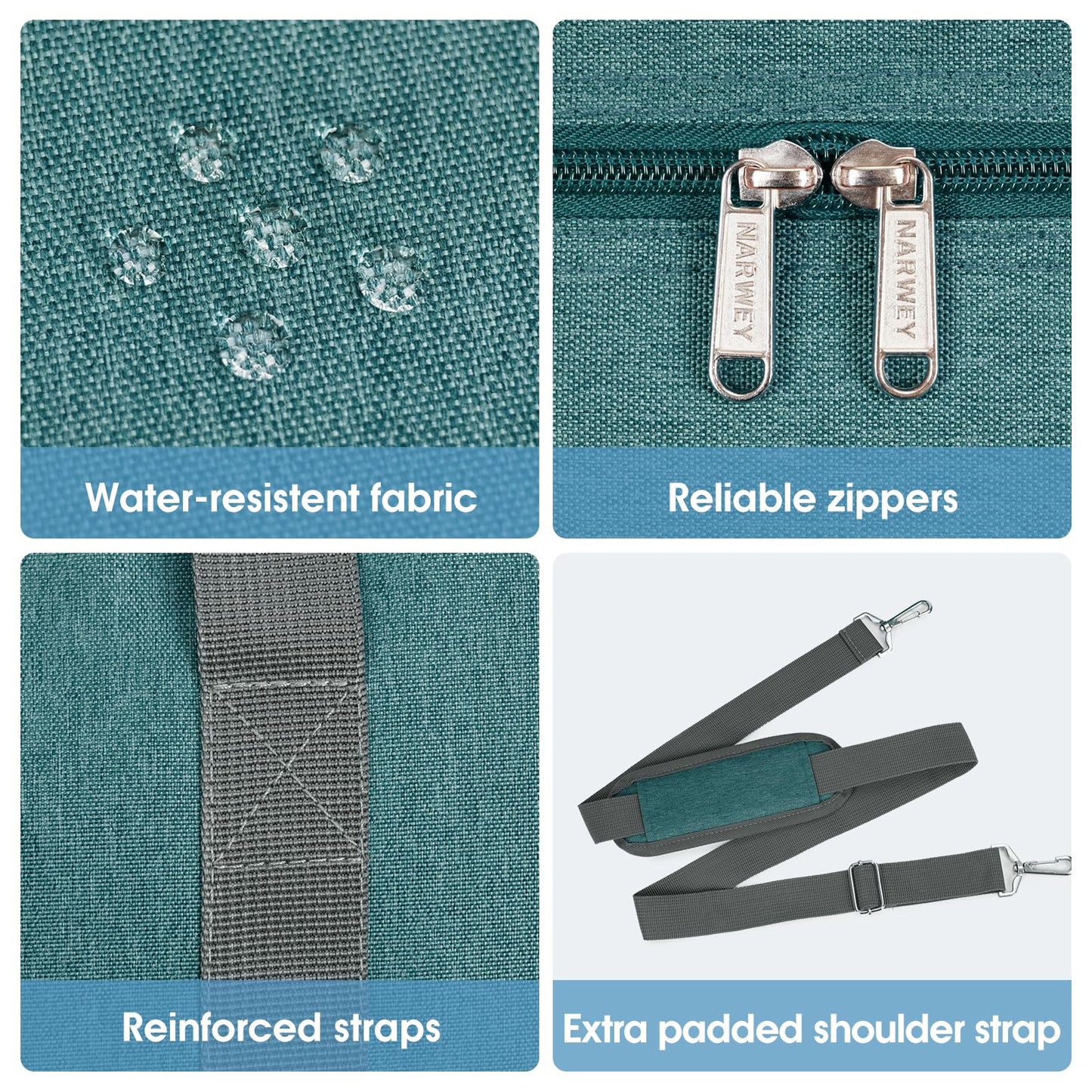 For Spirit Airlines Personal Item Bag 18x14x8 Foldable Travel Duffel Bag Tote Duffle Carry on Luggage for Women and Men 30L (Teal)