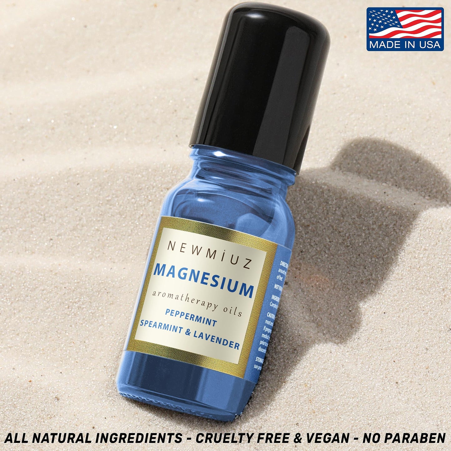 Migraine Roll on Stick Headache Magnesium Arnica Montana Oil Peppermint Eucalyptus Lavender Spearmint Essential Oil Stress Relief Gifts for Women