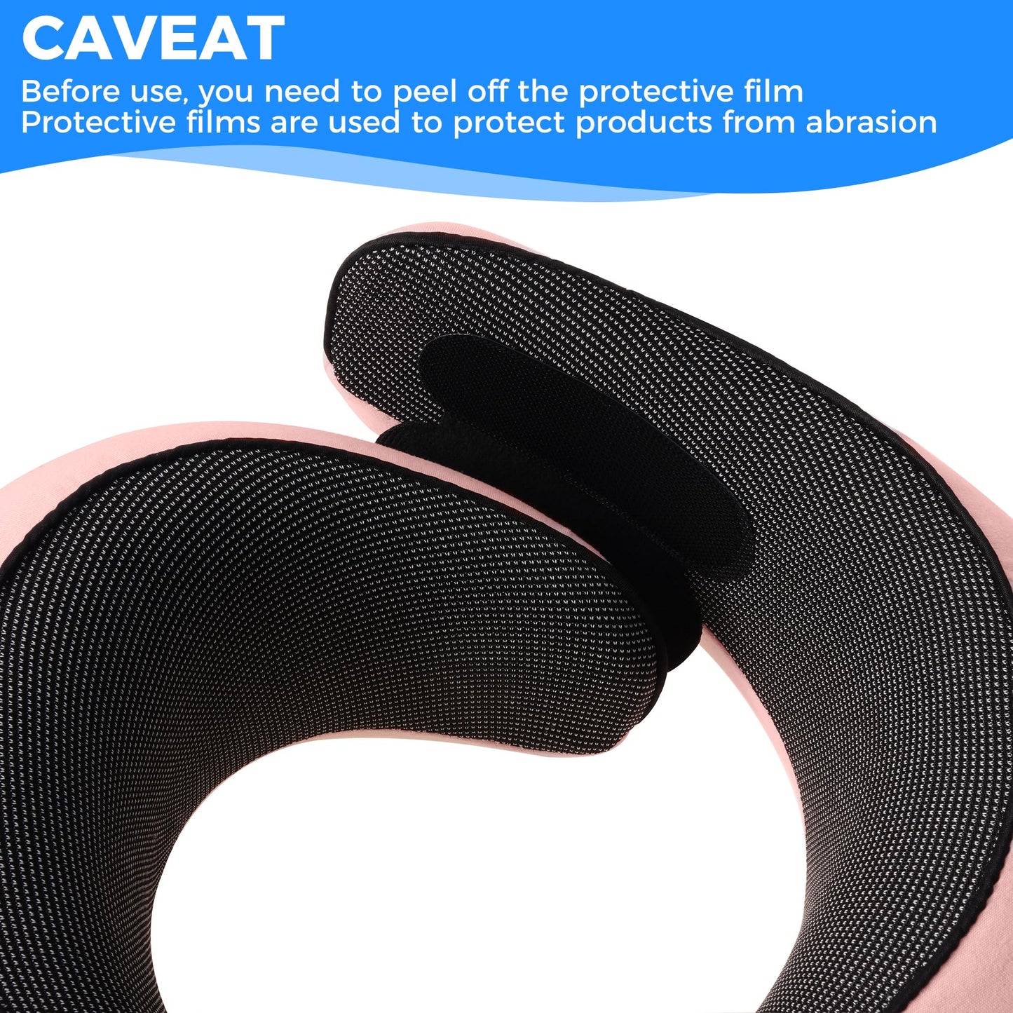 Tri-tra Travel Pillow,Travel Neck Pillows for Airplanes,Comfortable Breathable Cover,Memory Foam 360 Degree Support Stowable Pillows,Ideal Accessory for Sleeping Offices and Cars (Pink)