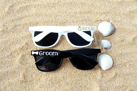 Bride and Groom Sunglasses Set by BellaCuttery, Honeymoon Gifts for the Couple, Destination Wedding Gifts