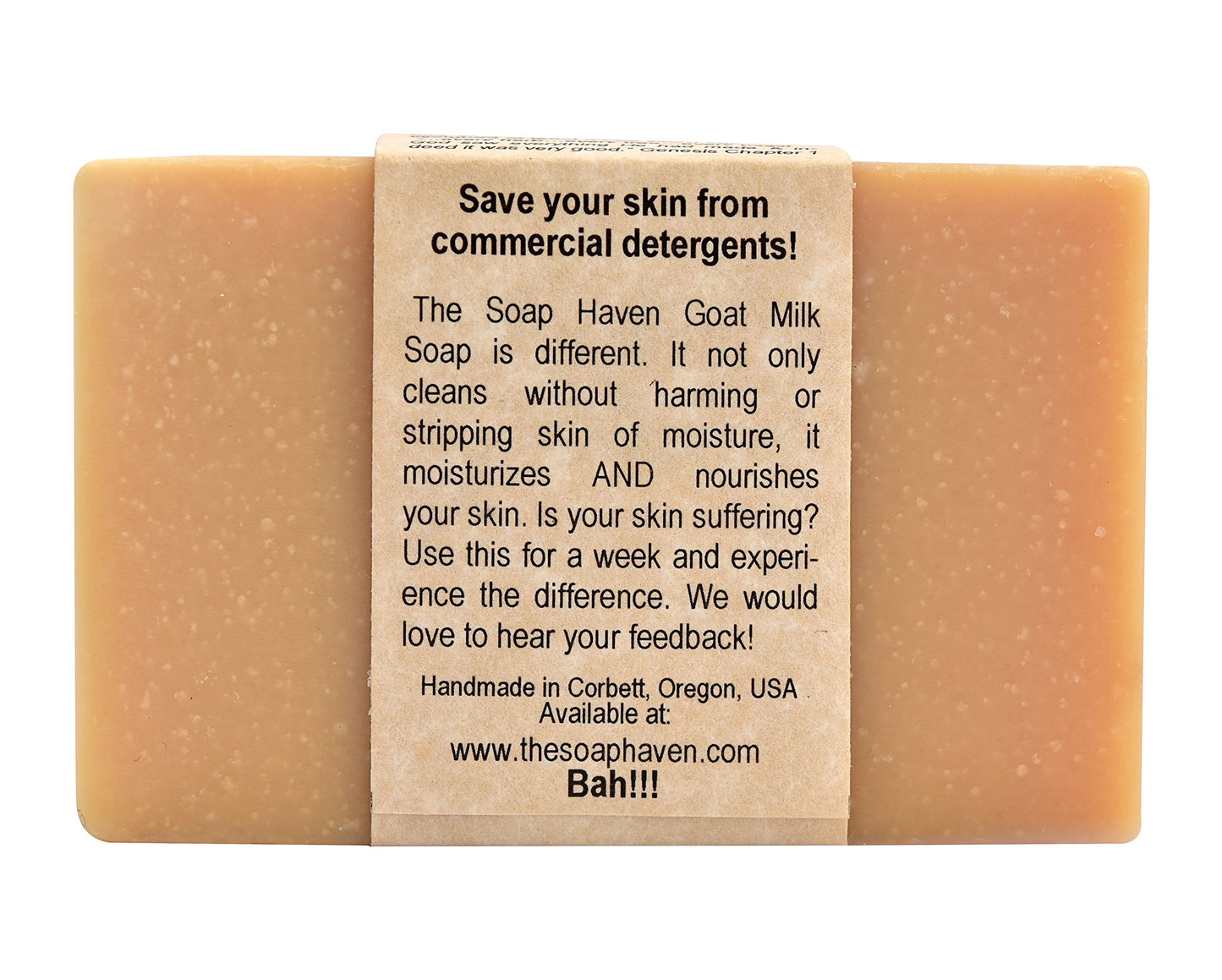 4 Goat Milk Soap Bars with Honey - Handmade in USA. All Natural Soap, Unscented, Fragrance Free, Fresh Goats Milk. Wonderful for Sensitive Skin and Babies. SLS, Paraben, GMO-Free