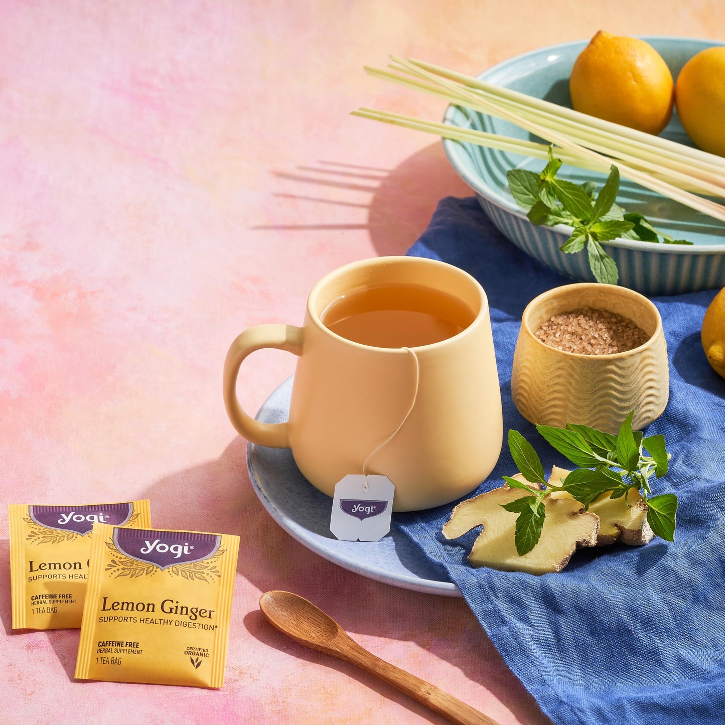 Yogi Tea Lemon Ginger Tea Bags, 16 ct
