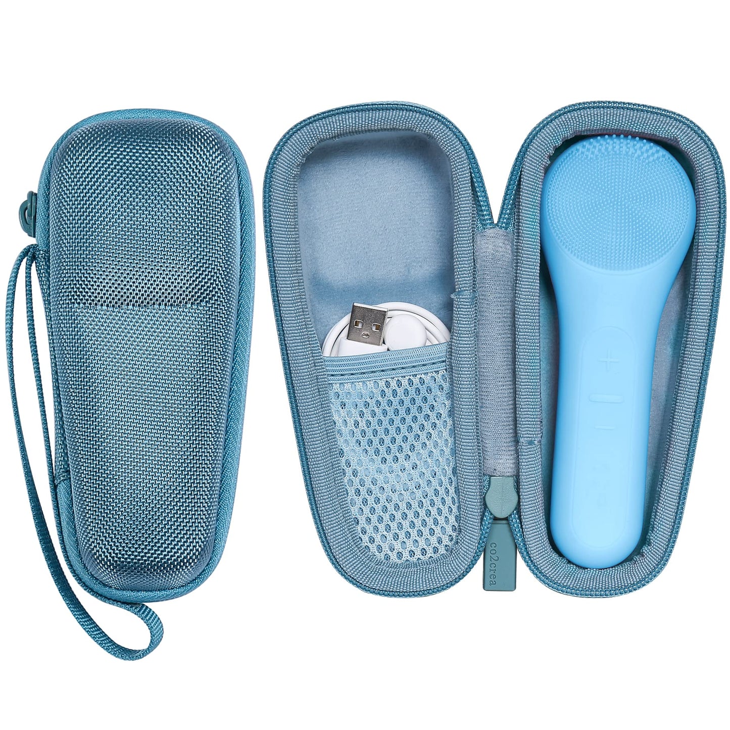 co2CREA Hard Carrying Case Compatible with NågraCoola CLIE 2 1 Sonic Facial Cleansing Brush (Mint)