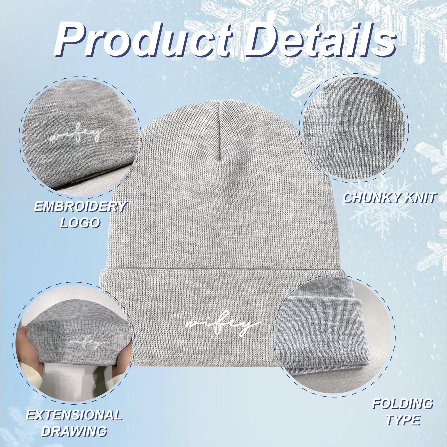 GroomBrideGifts Wedding Beanie Hat Set for Couples, Hubby & Wifey - Bridal Shower Gifts, Unique Gift for Engagement, Honeymoon, Anniversary