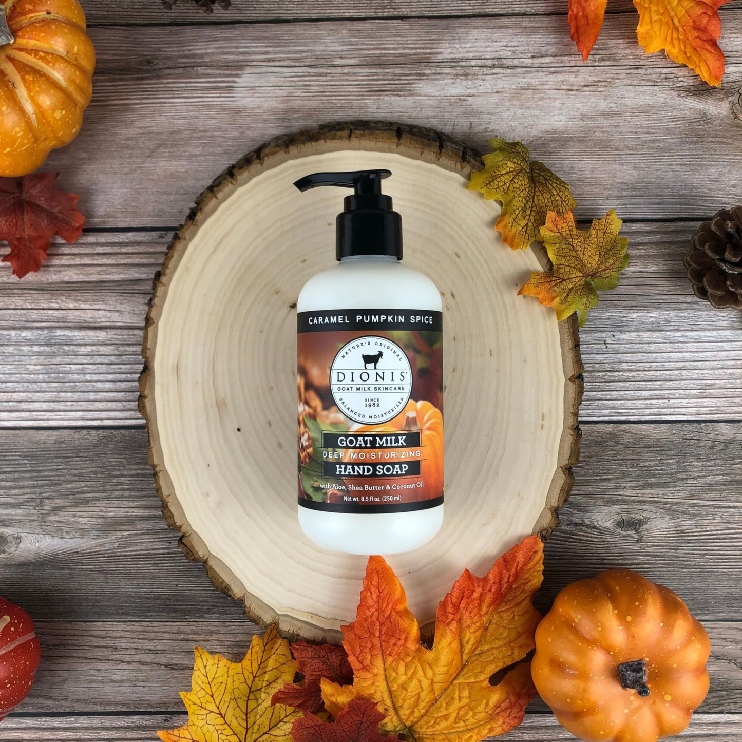 Dionis Goat Milk Caramel Pumpkin Spice Hand Cream 3.3oz & Body Lotion 8.5oz Limited Edition Fall Bundle - Hydrating Travel Set, Moisturizing Skincare Gift, Cruelty-Free, Paraben Free, Made in the USA