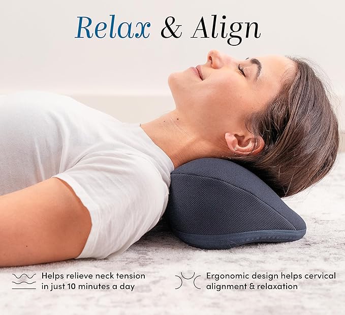 Halo Neck Stretch Pillow Supportive Cervical Comfort for Pain Relief, Posture Alignment, and Stress Reduction