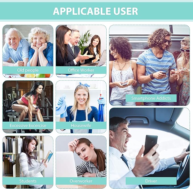 Belifu Dual Channel TENS EMS Unit 24 Modes Muscle Stimulator for Pain Relief Therapy, Electronic Pulse Massager Muscle Massager with 10 Pads, Dust-Proof Drawstring Storage Bag, Fastening Cable Ties