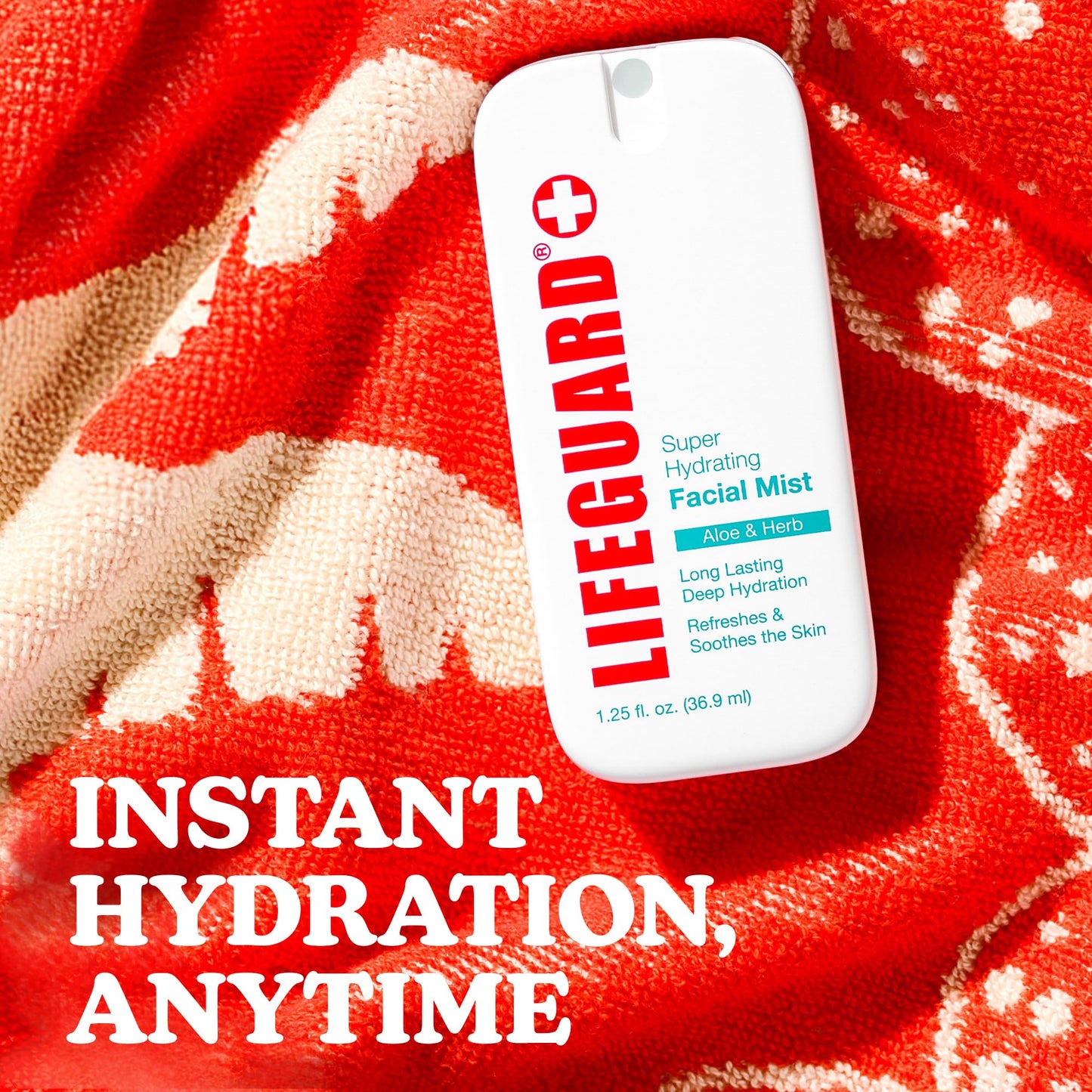 LIFEGUARD Super Hydrating Facial Mist - Aloe & Herb, Face Mist Hydrating Spray for All Skin Types, Lightweight Face Moisturizer - 1.25 fl. oz.