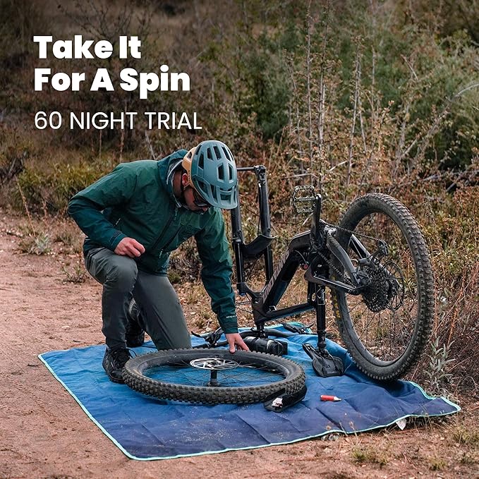 Rumpl Everywhere Mat, Waterproof Picnic Blanket and Ground Mat for Camping, Hiking, and Picnicking, 52x75 Inches, Coast Retro Rays