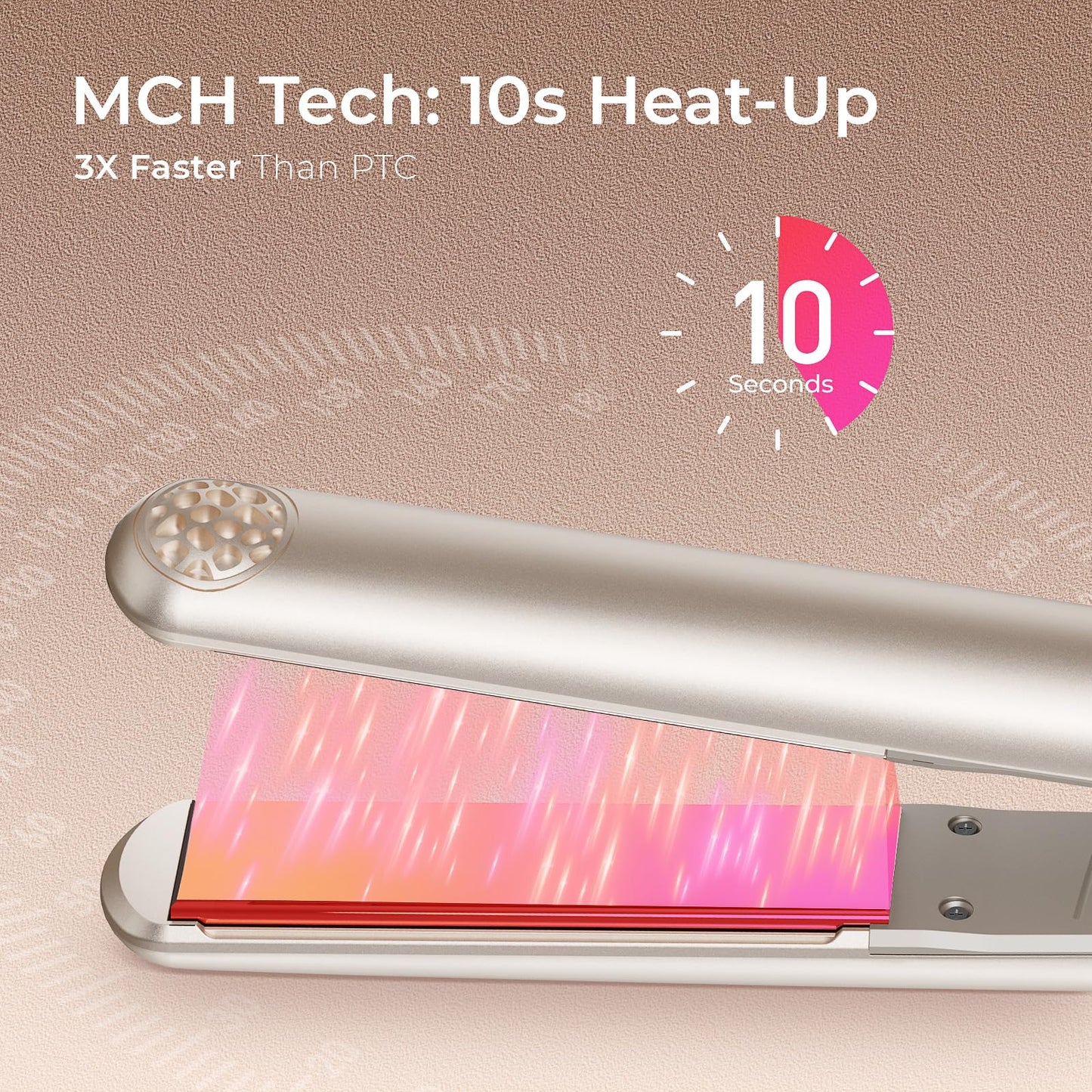 TYMO Flat Iron Hair Straightener - Titanium Hair Straighteners for Women, 1 Inch Professional Travel Flat Iron, Portable Straightener and Curlers with 10s Heat Up, 32 Temp, Dual Voltage & LED Display