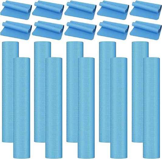 10 Pack Yoga Mats Bulk, 68'' x 24'' x 4mm Thick Yoga Mats for Kids and Adult Gym Mats Bundle Latex Free Exercise Mats with Non Slip Texture for Outdoor Yoga, Pilates or Workout