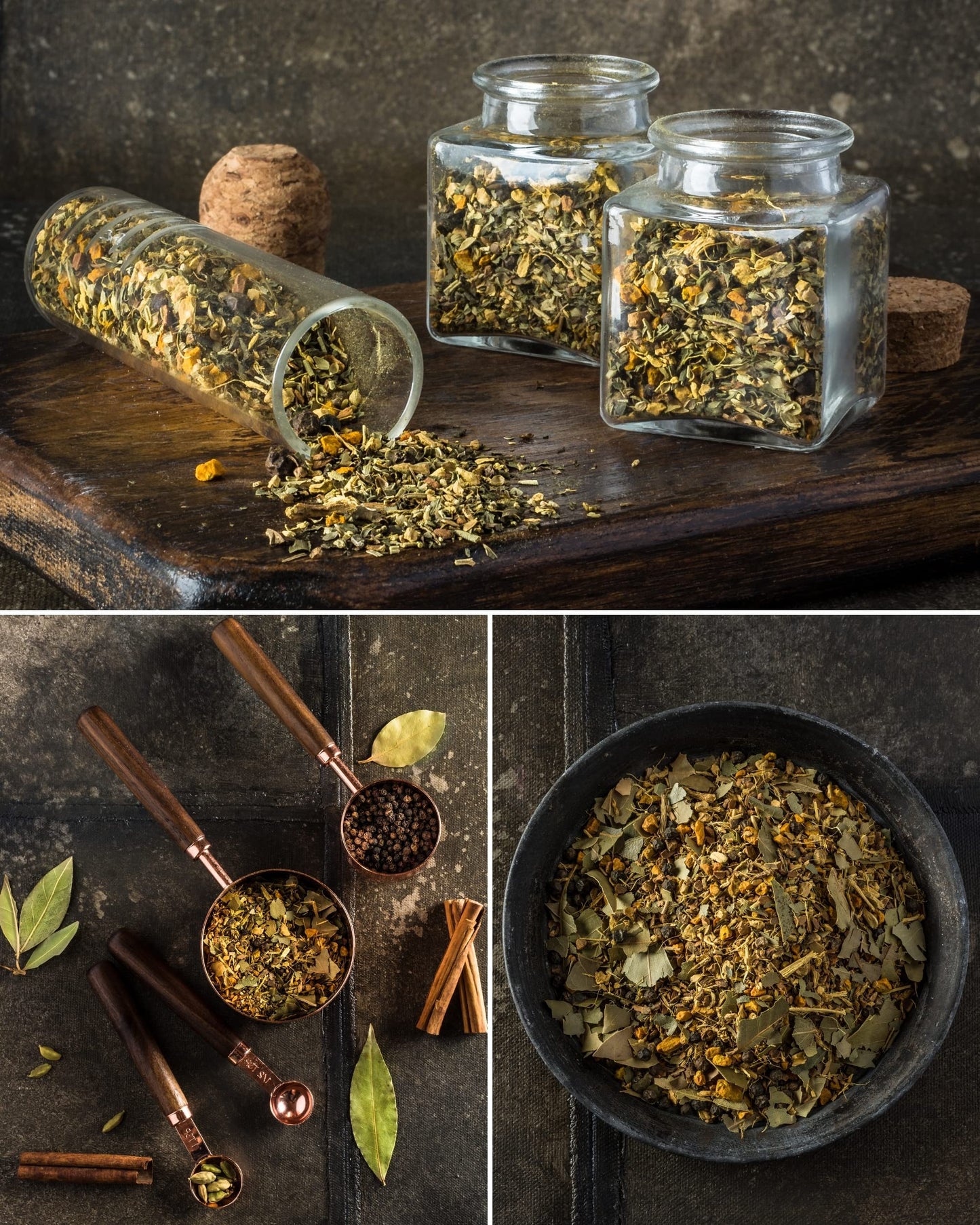 Gardenika Organic Loose Leaf Tea Sampler – 8 Pack, 1 LB – Herbal and Naturally Caffeine-Free Set - Ayurvedic Assortment Blend