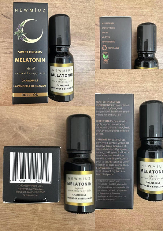 Melatonin Deep Sleep Essential Oil Roll On Calming Aromatherapy Stick Lavender Bergamot Frankincense Chamomile Relaxation Anti Stress Gifts Women Men