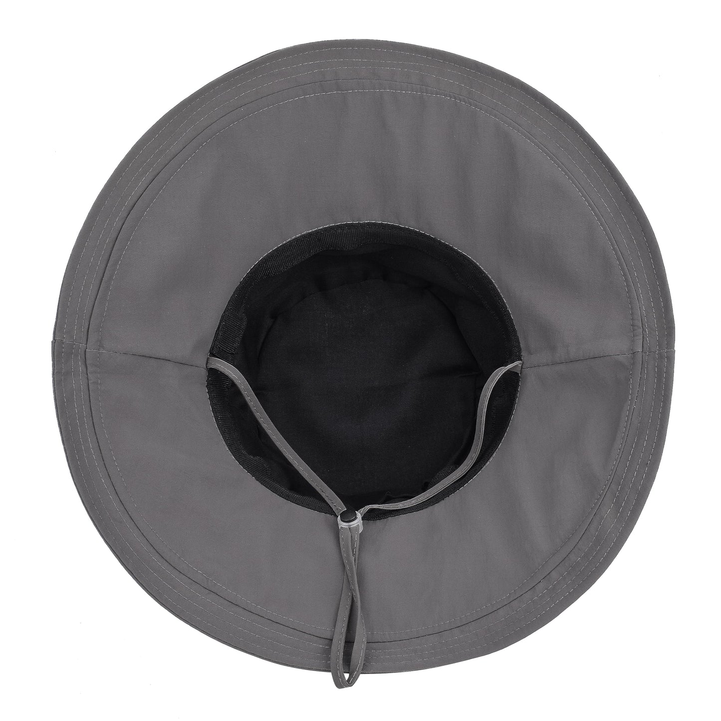 EINSKEY UPF 50+ Women's Sun Hat, Waterproof Wide Brim Bucket Hat, Ponytail Hole, Packable for Beach Hiking Fishing Gardening Dark Grey