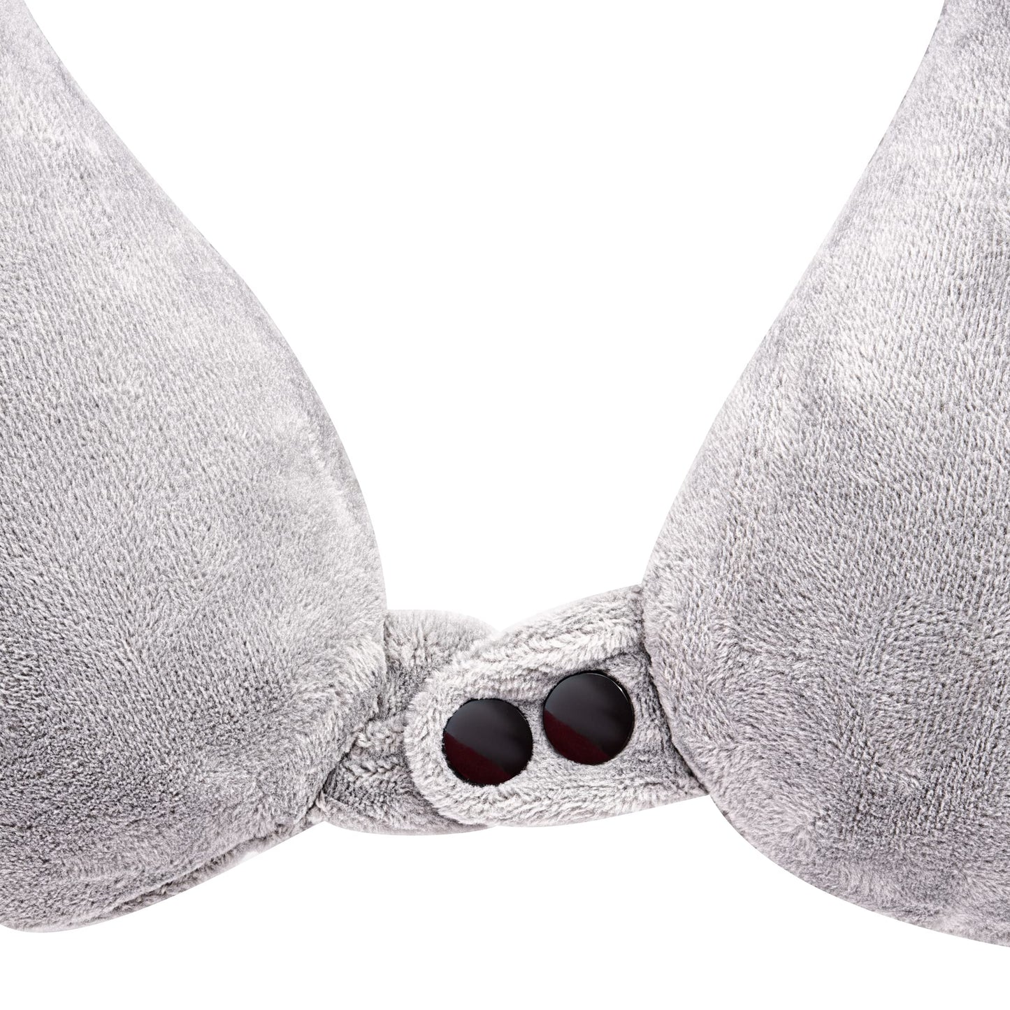 Inflatable Travel Neck Pillow: Extra-Soft, Cushion. For Airplanes, Trains, Cars, Portable Travel Accessory-With Carrying Pouch For cell phone and Passport Etc. (Grey)