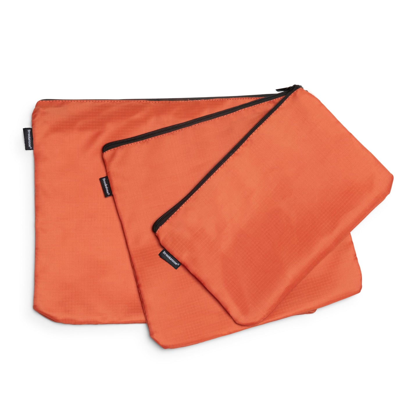 Brookstone Packing Cubes - 6 Piece Compression Packing Cubes for Travel - Tear Resistant Travel Essentials Bag Organizer Set, Orange