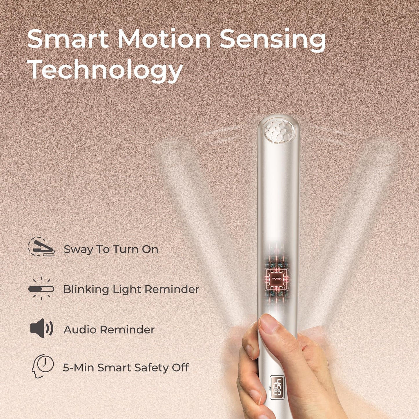 TYMO Flat Iron Hair Straightener - Titanium Hair Straighteners for Women, 1 Inch Professional Travel Flat Iron, Portable Straightener and Curlers with 10s Heat Up, 32 Temp, Dual Voltage & LED Display