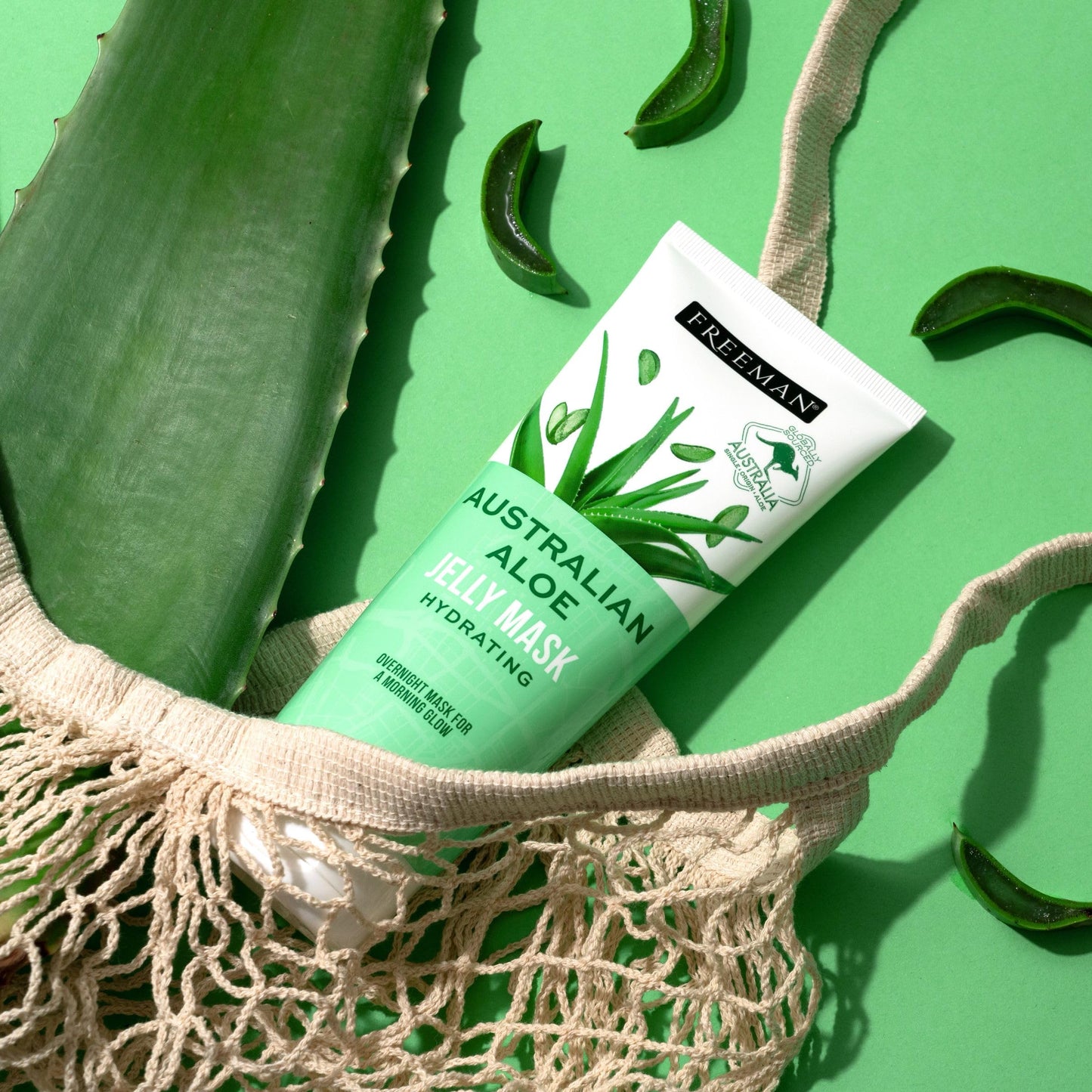 Freeman Exotic Blends Hydrating Australian Aloe Jelly Facial Mask Tube, 6 fl.oz./ 175 mL Tube