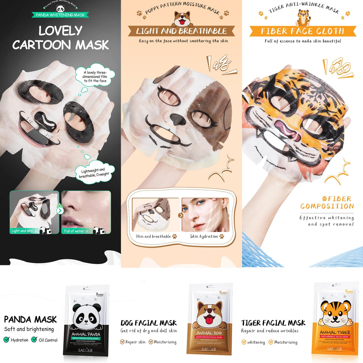 Meleell 55 Pack Collagen Face Masks Skincare Bulk,Hydrating Spa Face Mask Beauty for Sensitive Skin,Sheet Mask for Skin Care, Facial Mask Sets Birthday Party Gifts for Women/Teen Girls/Kids