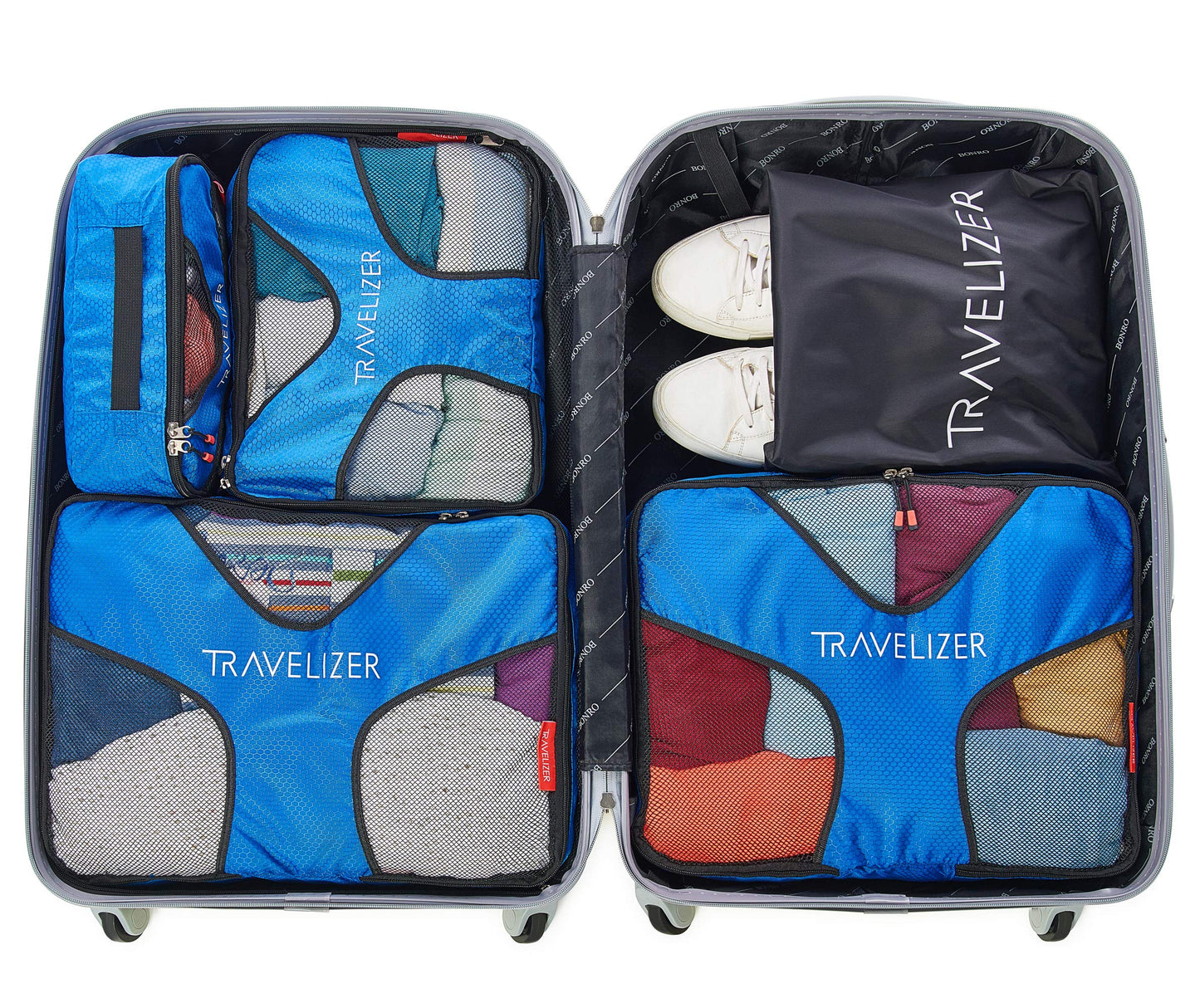 Travelizer - Travel Packing Cubes 5 pcs Luggage Organizer Set for Bag & Suitcase