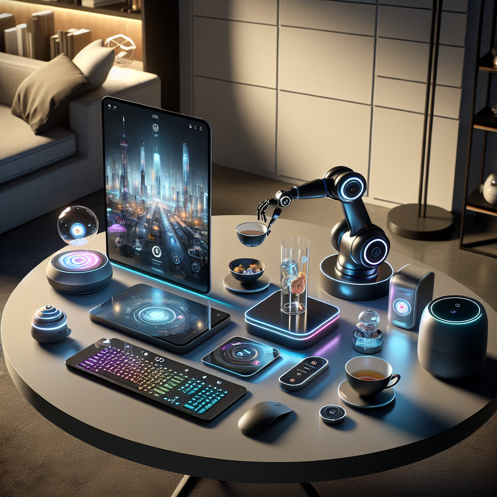 Collection of innovative tech gadgets