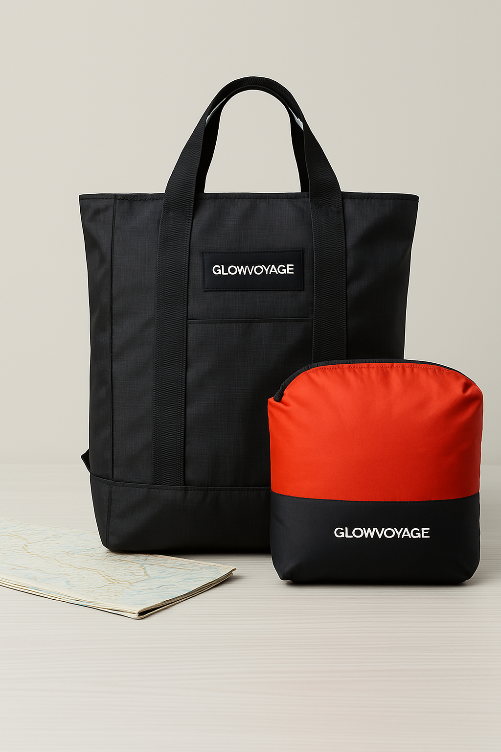 GlowVoyager packable backpacks and foldable tote bags for light travel