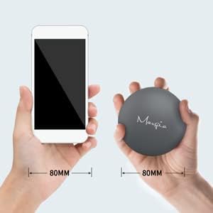 3'' Vibrating Massage Ball - Massage Roller Ball with 5 Speed Vibrations for Muscle and Fitness, Plantar Fasciitis Pain Relief, Myofascial Release and Trigger Point Treatment (Gray)