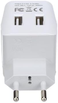 Ceptics European, Egypt Travel Adapter Plug with Dual USB - Type C - Europe - Usa Input - Light Weight - Perfect for Cell Phones, Chargers, Cameras and More - 2 Pack