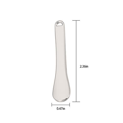 JJLFresheners Metal Cosmetic Spatulas, Makeup Spoon Mini Eye Cream Applicator Facial Cream Mask Scoop Tool Tiny Spatulas for Cosmetics Beauty Accessories(Gold, Silver, Rose Gold) 3PCS