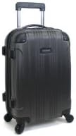 Kenneth Cole REACTION Out of Bounds Lightweight Hardshell 4-Wheel Spinner Luggage, Charcoal, 20-Inch Carry On