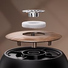 SmartDevil Portable Mini Humidifier, 500ml Desk Plant Humidifier, USB Personal for Bedroom, Office with Night Light, 2 Mist Modes, Black