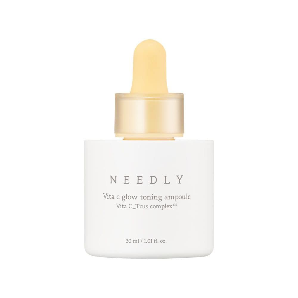 NEEDLY | Vita C Glow Toning Ampoule | Lightweight Brightening Ampoule with Vita C Complex | For Tone Improvement and Moisturizing