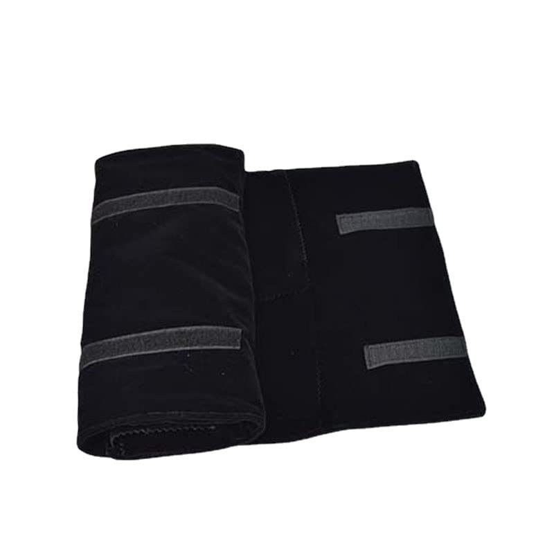 SCIKHEFT Velet Travel Jewelry Case Roll Bag Organizer for Necklace Bracelet Black Gray Velvet (Black Velvet)