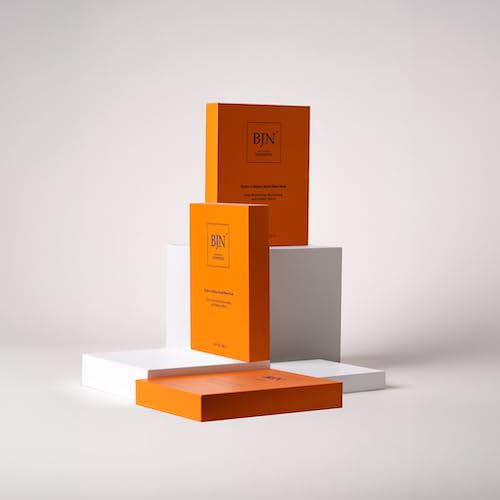 BJN Cosmetics Luxury (5pack) Hydro Cellulose Lotion Facial Sheet Masks for Skin Care & Beauty - Natural Ingredients for Deep Hydration, Moisturizing, Rejuvenation, and Radiance