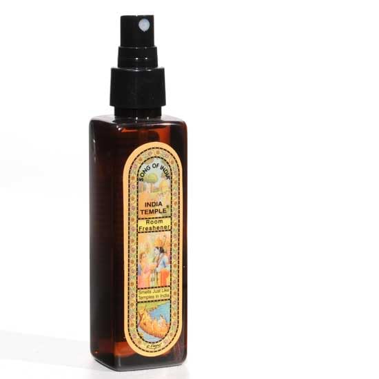 Song of India - India Temple Room Freshener Spray - A two Bottle Set 100ml or 3.38 oz. Each