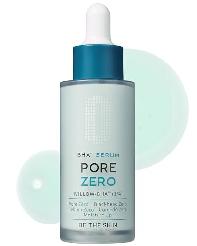 BE THE SKIN BHA+ Pore Zero Advanced Serum - AHA BHA Face Serum for Intense Pore Care and Sebum Control - Pore Minimizer for Acne Blackheads Open Pores, 1.01 fl.oz.