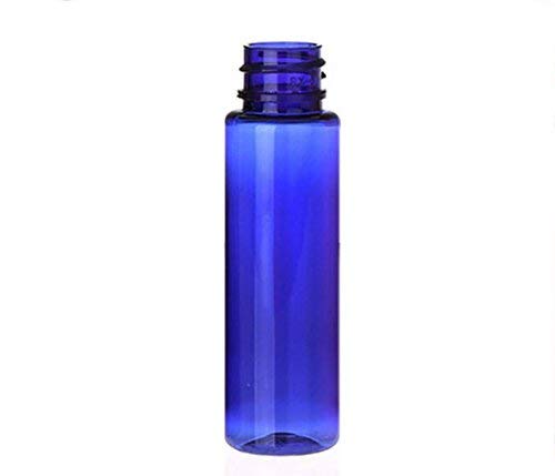 12PCS 30ML / 1oz Empty Plastic Blue Flip Cap Bottle BPA-Free Cobalt Vial Jar Pot Container For Toner Travel Comestic Lotion Makeup Creams Sample Dispensing Shower Gel Water Emollient